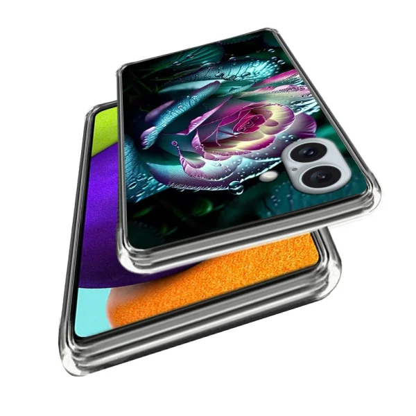 Силиконов калъф за iPhone 16 Plus, Роза 2