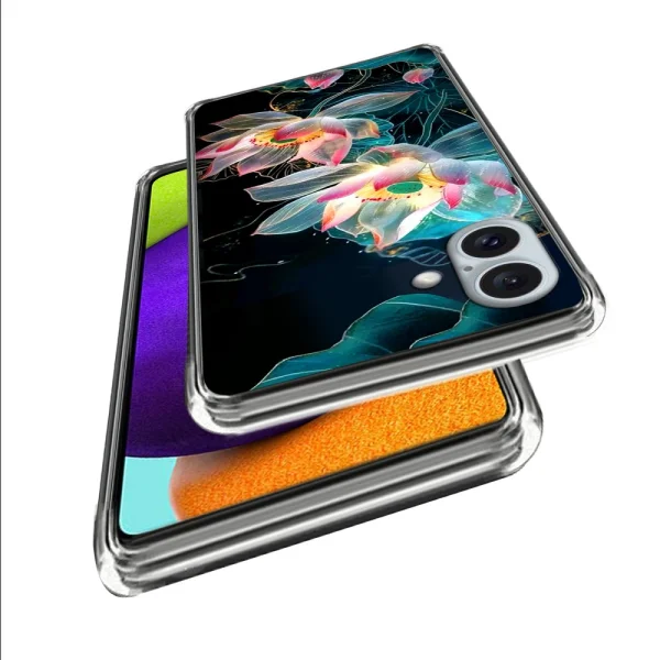 Силиконов калъф за iPhone 16 Plus, Цветя 2