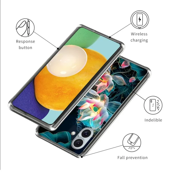 Силиконов калъф за iPhone 16 Plus, Цветя 3
