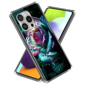 Силиконов калъф за iPhone 16 Pro, Роза