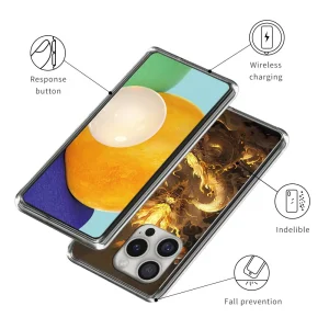 Силиконов калъф за iPhone 16 Pro, Дракон 3