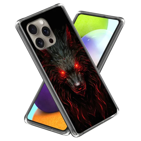 Силиконов калъф за iPhone 16 Pro Max, Вълк 1