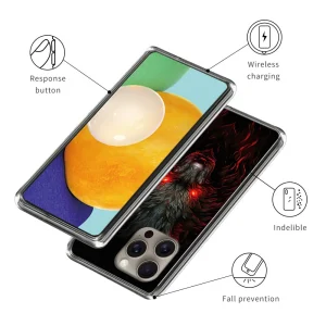 Силиконов калъф за iPhone 16 Pro Max, Вълк 3