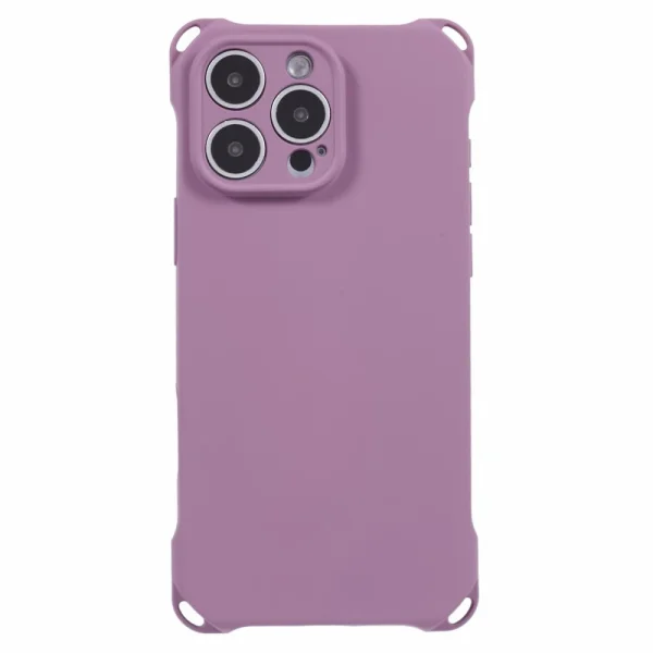 Four Corners Fall Silicone Case for iPhone 16 Pro, Purple 3
