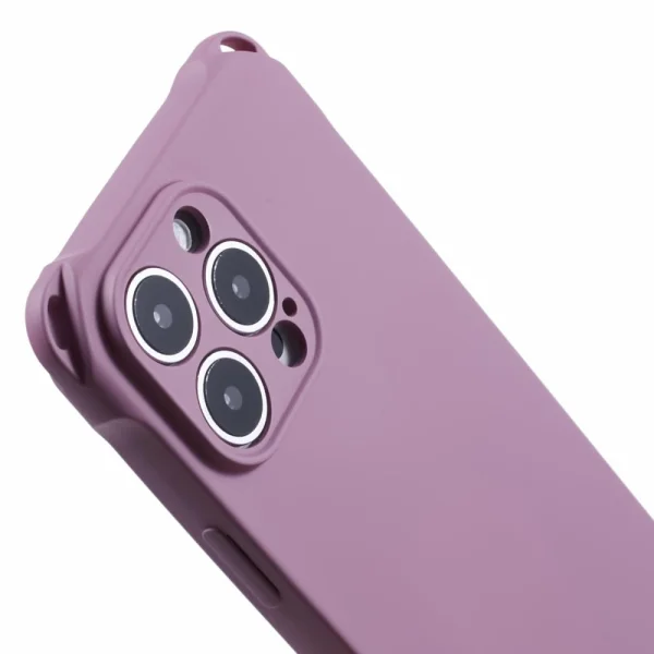 Four Corners Fall Silicone Case for iPhone 16 Pro, Purple 5