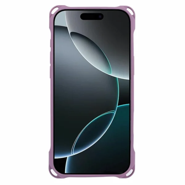 Four Corners Fall Silicone Case for iPhone 16 Pro, Purple 2