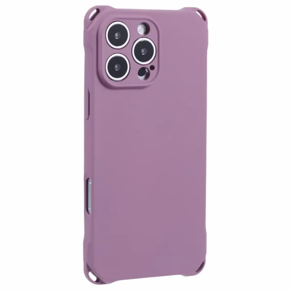Four Corners Fall Silicone Case for iPhone 16 Pro, Purple 1