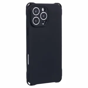Силиконов калъф Corners Fall за iPhone 16 Pro Max, Черен