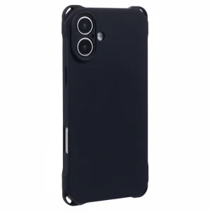 Силиконов калъф Corners Fall за iPhone 16, Черен