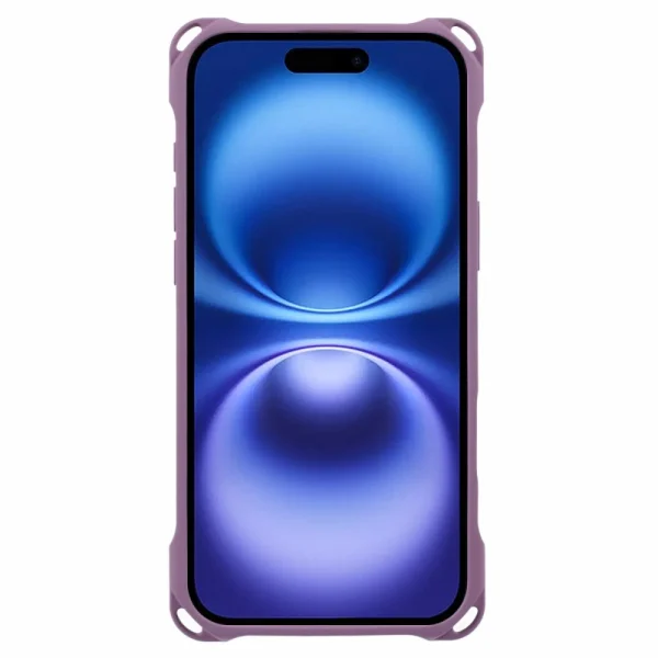 Силиконов калъф Corners Fall за iPhone 16, Лилав 2