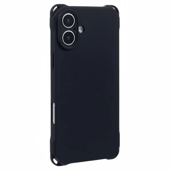 Silicone Case Corners Fall for iPhone 16 Plus, Black 1