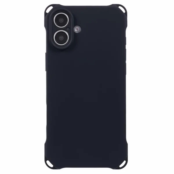 Silicone Case Corners Fall for iPhone 16 Plus, Black 3