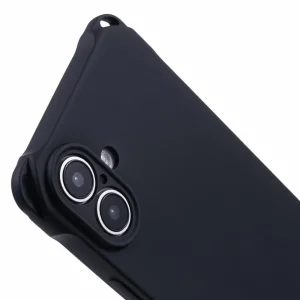 Silicone Case Corners Fall for iPhone 16 Plus, Black 5