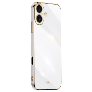 Силиконов калъф XINLI за XINLI за iPhone 16, Бял