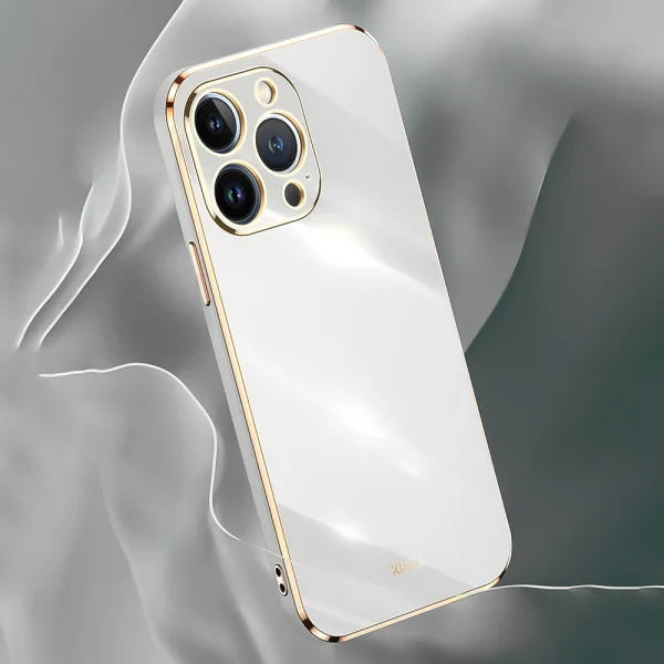 Силиконов калъф XINLI за iPhone 16 Pro, Бял 3