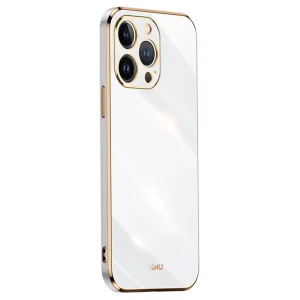 Силиконов калъф XINLI за iPhone 16 Pro, Бял