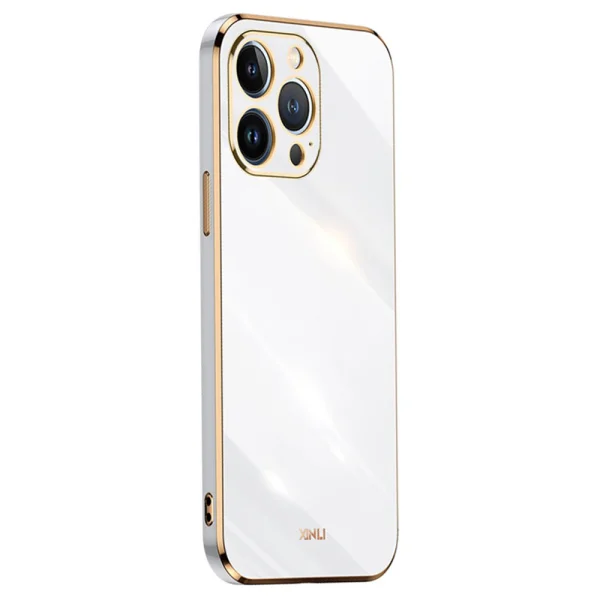 Силиконов калъф XINLI за iPhone 16 Pro Max, Бял 1