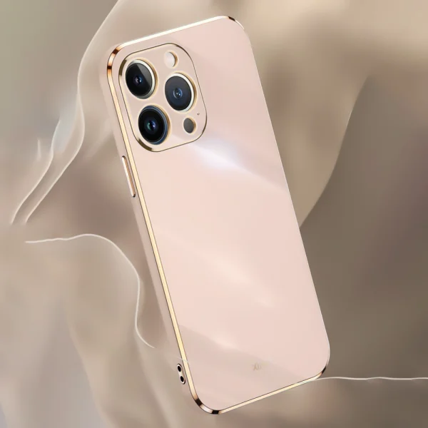 Silicone case XINLI for iPhone 16 Pro Max, Pink 3