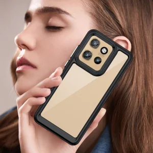 Удароустойчив калъф Acrylic за Motorola Edge 50 Neo 5G, Черен 4