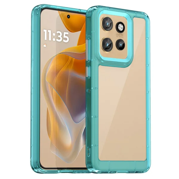 Удароустойчив калъф Acrylic за Motorola Edge 50 Neo 5G, Син 1