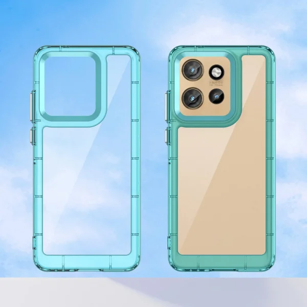 Удароустойчив калъф Acrylic за Motorola Edge 50 Neo 5G, Син 5