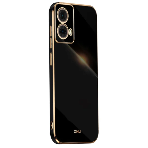 Силиконов калъф XINLI за Motorola Moto G85 5G, Черен 1