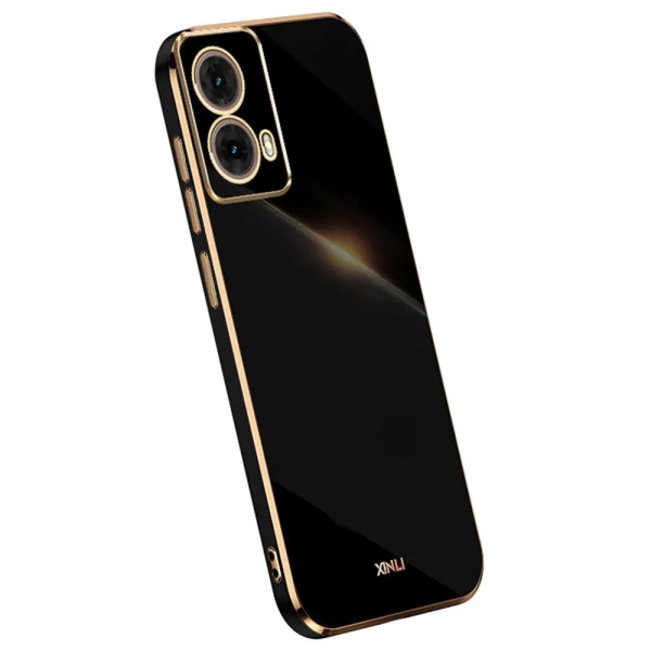 Силиконов калъф XINLI за Motorola Moto G85 5G, Черен 2
