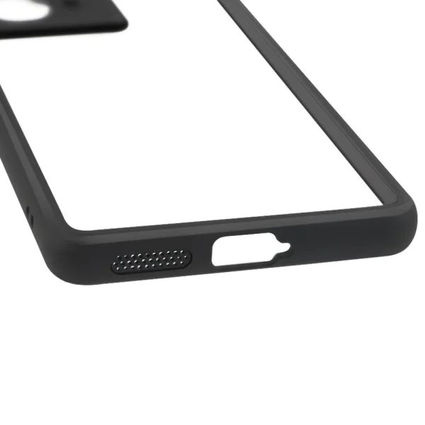 Shockproof Acrylic Case for Motorola Moto G85 5G, Black 4