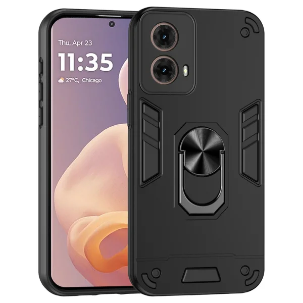 Удароустойчив Калъф Hybrid Cover за Motorola Moto G85 5G, Черен 1