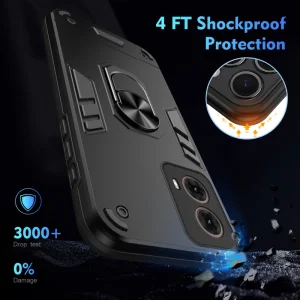 Удароустойчив Калъф Hybrid Cover за Motorola Moto G85 5G, Черен 5