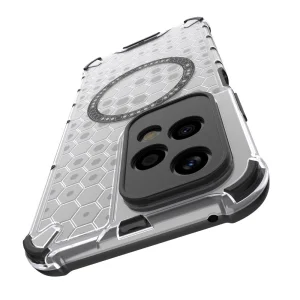 Удароустойчив калъф Metal Ring Honeycomb за Honor 200 Lite, Сив 4