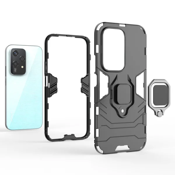 Удароустойчив Калъф Kickstand Ring за Honor 200 Lite, Черен 3