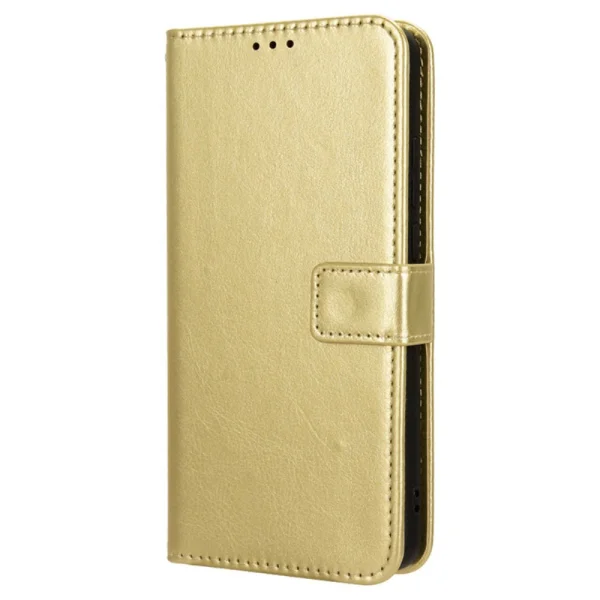 Калъф Тефтер Crazy Horse за Honor 200 5G, Златист 5