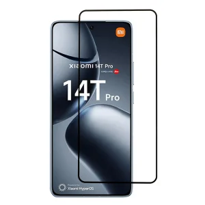 Стъклен Протектор Full Glue за Xiaomi 14T / Xiaomi 14T Pro, Черен