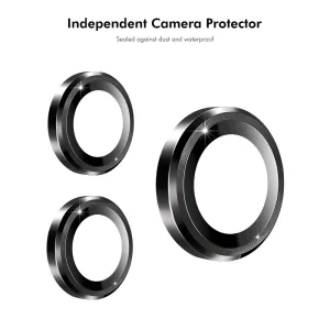 Стъклен Протектор ENKAY Metal Ring за Камерата на Xiaomi 14T Pro, Черен 5