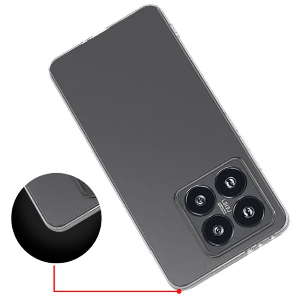 Silicone Case for Xiaomi 14T, Transparent 2