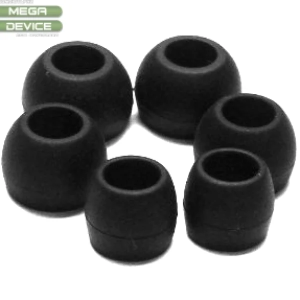 3бр. СИЛИКОНЕНИ ТАПИЧКИ ЗА СЛУШАЛКИ S,M,L - Black 2