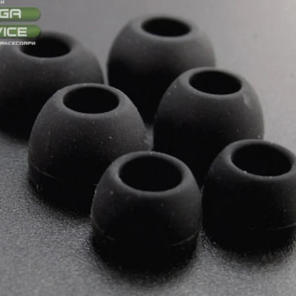 3бр. СИЛИКОНЕНИ ТАПИЧКИ ЗА СЛУШАЛКИ S,M,L - Black 3