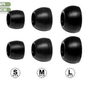 3бр. СИЛИКОНЕНИ ТАПИЧКИ ЗА СЛУШАЛКИ S,M,L - Black