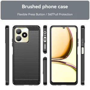 Силиконов Калъф Carbon за Realme Note 50 4G, Черен 3