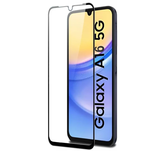 Стъклен Протектор 5D Full Glue за Samsung Galaxy A16, Черен 2