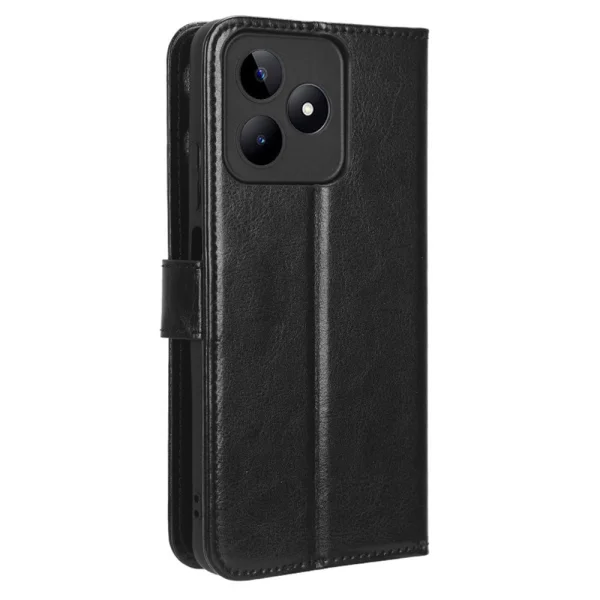 Wallet Case Crazy Horse for Realme C53, Black 5