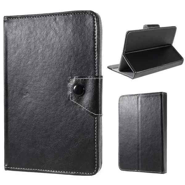 Universal Wallet Case Crazy Horse for Tablet 7 inch, Black 1
