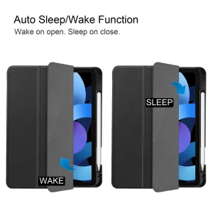 Калъф Тефтер Auto Wake Tri-Fold Stand за iPad iPad Air 11 2024 /Air 2022 / 2020, Черен 5