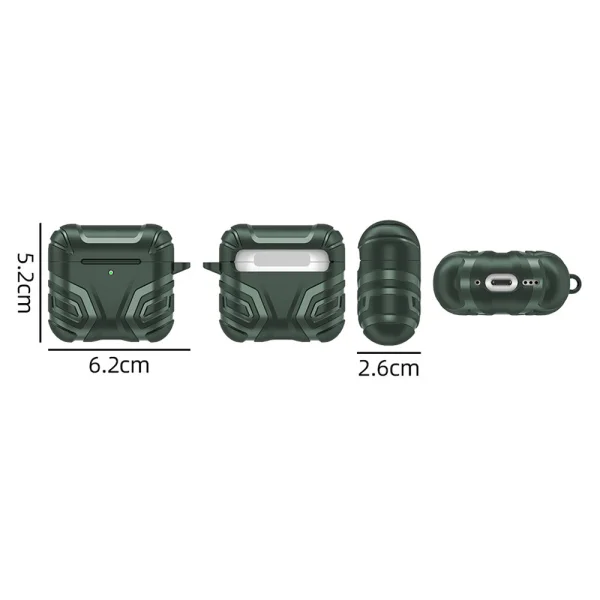 Shockproof Split Design case for AirPods 4, Green 4