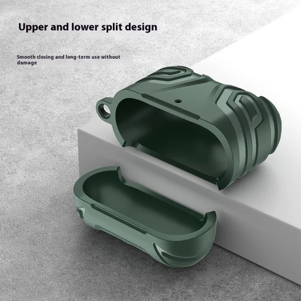 Shockproof Split Design case for AirPods 4, Green 3