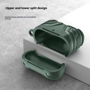 Shockproof Split Design case for AirPods 4, Green 3
