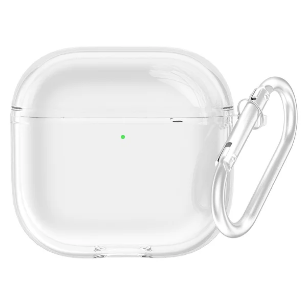 Силиконов калъф Shock за слушалки AirPods 4, Прозрачен 1