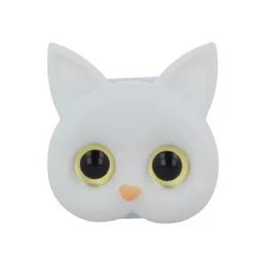 Държач за телефон с огледало Cat, Бял котка