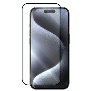Стъклен протектор Veason 6D Pro Full Glue за iPhone 15 Pro Max, Черен